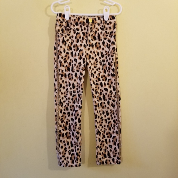 Other - Animal Print Glitter Tuxedo Stripe Jeans Size 6